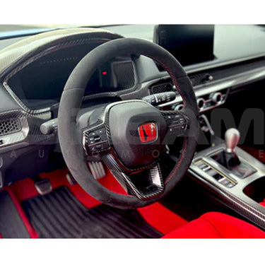 Axis | Carbon Fibre Steering Wheel Cover | Honda Civic Type R | FL5 2.0T K20C1 | 2023+