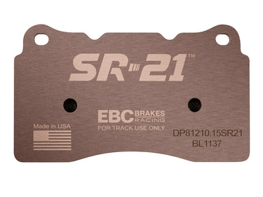 EBC Brakes | SR-21 Series Front Race Brake Pads | Honda Civic Type R | 2.0T K20C1 | 2015+