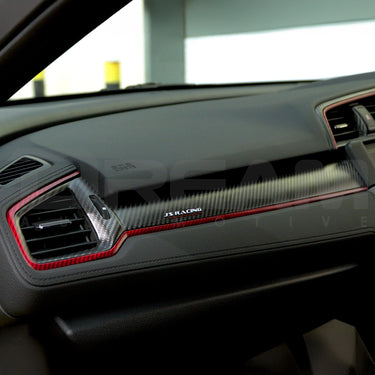 J's Racing Carbon Front Passenger Garnish | Honda Civic Type R | FK8 2.0T K20C1 | 2017+