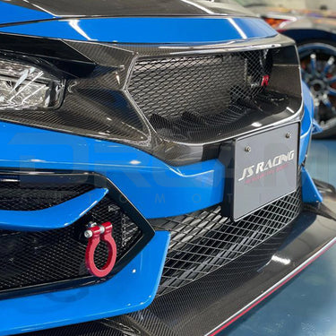 J's Racing Front Carbon Sports Grille | Honda Civic Type R | FK8 2.0T K20C1 | 2017+