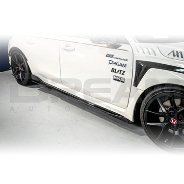 Axis | Carbon Fibre Side Skirt Extensions | Honda Civic Type R | FL5 2.0T K20C1 | 2023+