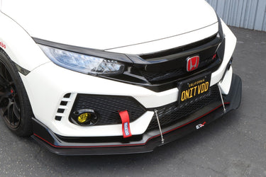 APR Performance Carbon Fibre Wind Splitter With Rods | Honda Civic Type R | FK8 2.0T K20C1 | 2017+