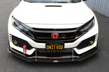APR Performance Carbon Fibre Wind Splitter With Rods | Honda Civic Type R | FK8 2.0T K20C1 | 2017+