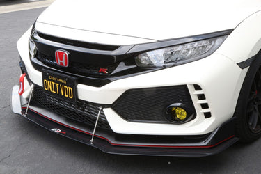 APR Performance Carbon Fibre Wind Splitter With Rods | Honda Civic Type R | FK8 2.0T K20C1 | 2017+