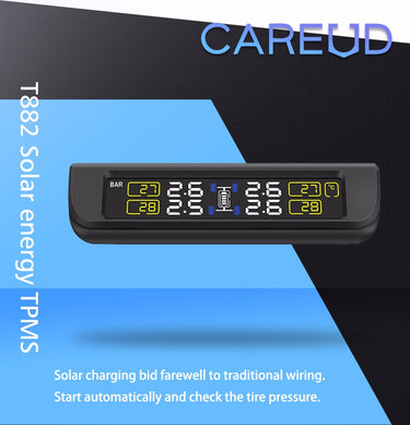 Careud 882 Wireless Solar Powered Tyre Pressure Monitoring System