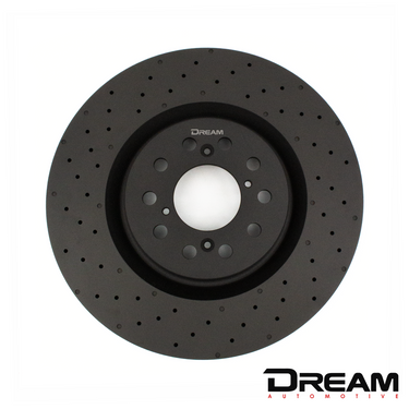 Dream Automotive Thermic Black Front Drilled Brake Discs | Honda Civic Type R | FK2/FK8 2.0T K20C1 | 2015+