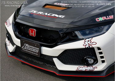 J's Racing Front FRP Sports Grille | Honda Civic Type R | FK8 2.0T K20C1 | 2017+
