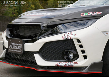 J's Racing Front FRP Sports Grille | Honda Civic Type R | FK8 2.0T K20C1 | 2017+