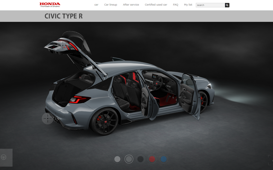 Honda Civic Type R FL5 Configurator