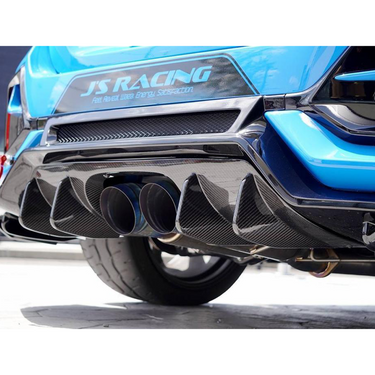 J's Racing | Rear Diffuser | Honda Civic Type R | FK8 2.0T K20C1 | 2017-2022