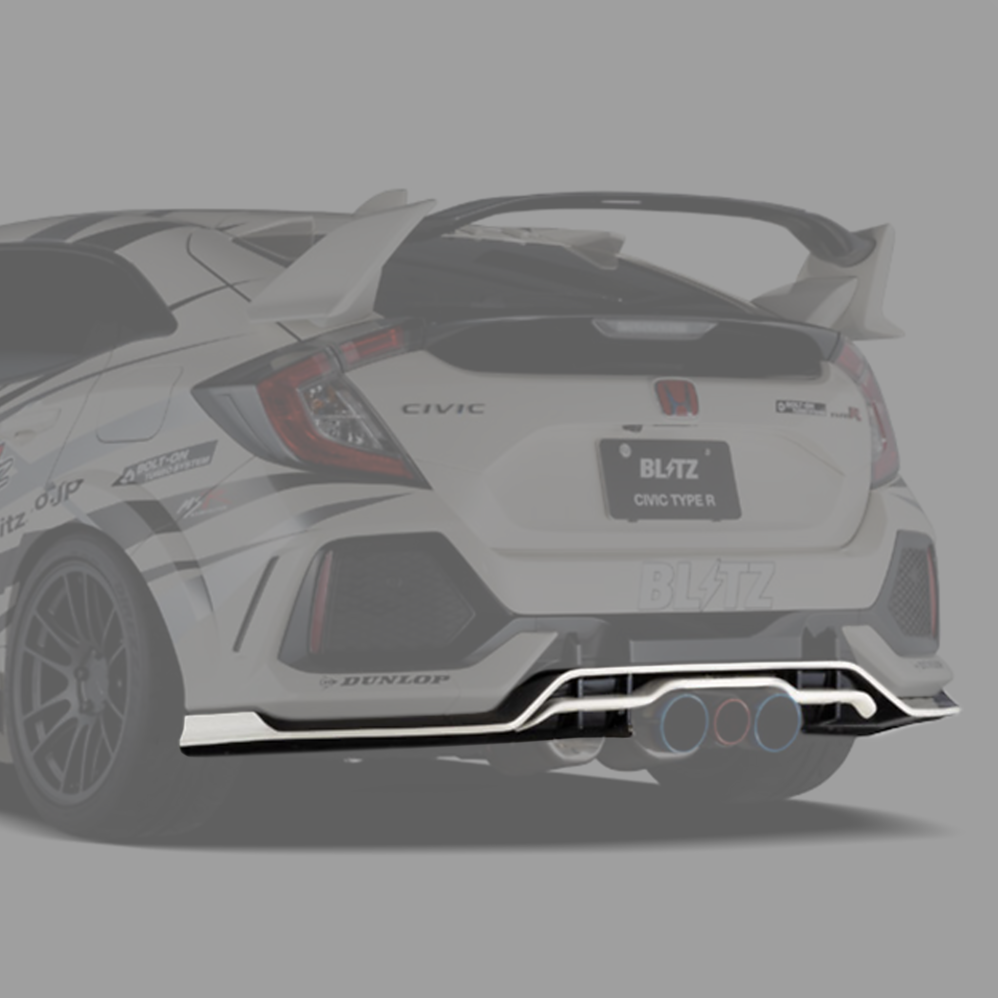 Fk8 Type R Rear Blitz | Rear Garnish | Honda Civic Type R | FK8 2.0T K20C1 | 2017-2022 ...