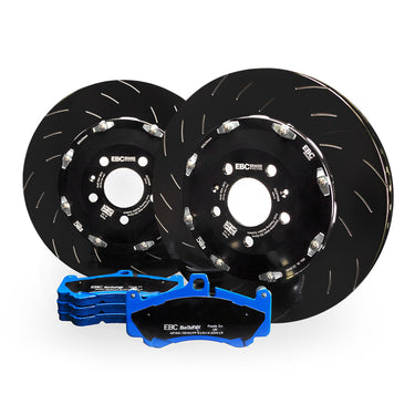 EBC Brakes | Front 2-Piece Disc & Bluestuff Pad Kit | Honda Civic Type R | 2.0T K20C1 | 2015+