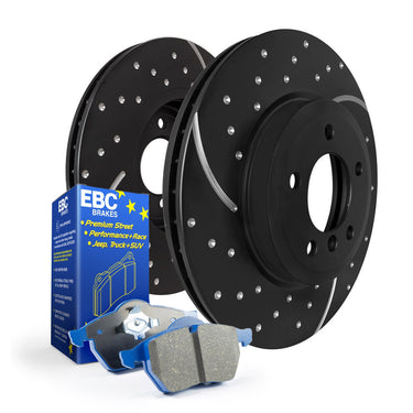 EBC Brakes | Front Disc & Bluestuff Pad Kit | Honda Civic Type R | 2.0T K20C1 | 2015+