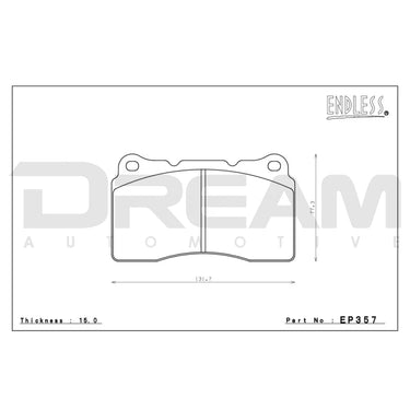 Endless | SuperStreet S-Sport Rear Brake Pads | Honda Civic Type R | FK8/FL5 2.0T K20C1 | 2017+
