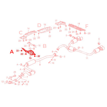 Genuine Honda | Underbody Exhaust Heatshield | Honda Civic Type R | FK2 2.0T K20C1 | 2015-2016