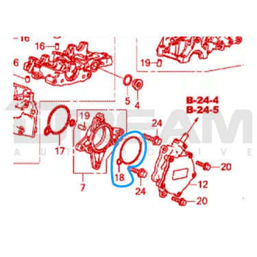 Genuine Honda | Vacuum Pump Holder Outer O-Ring Gasket | Honda Civic Type R | FK8 2.0T K20C1 | 2017-2022
