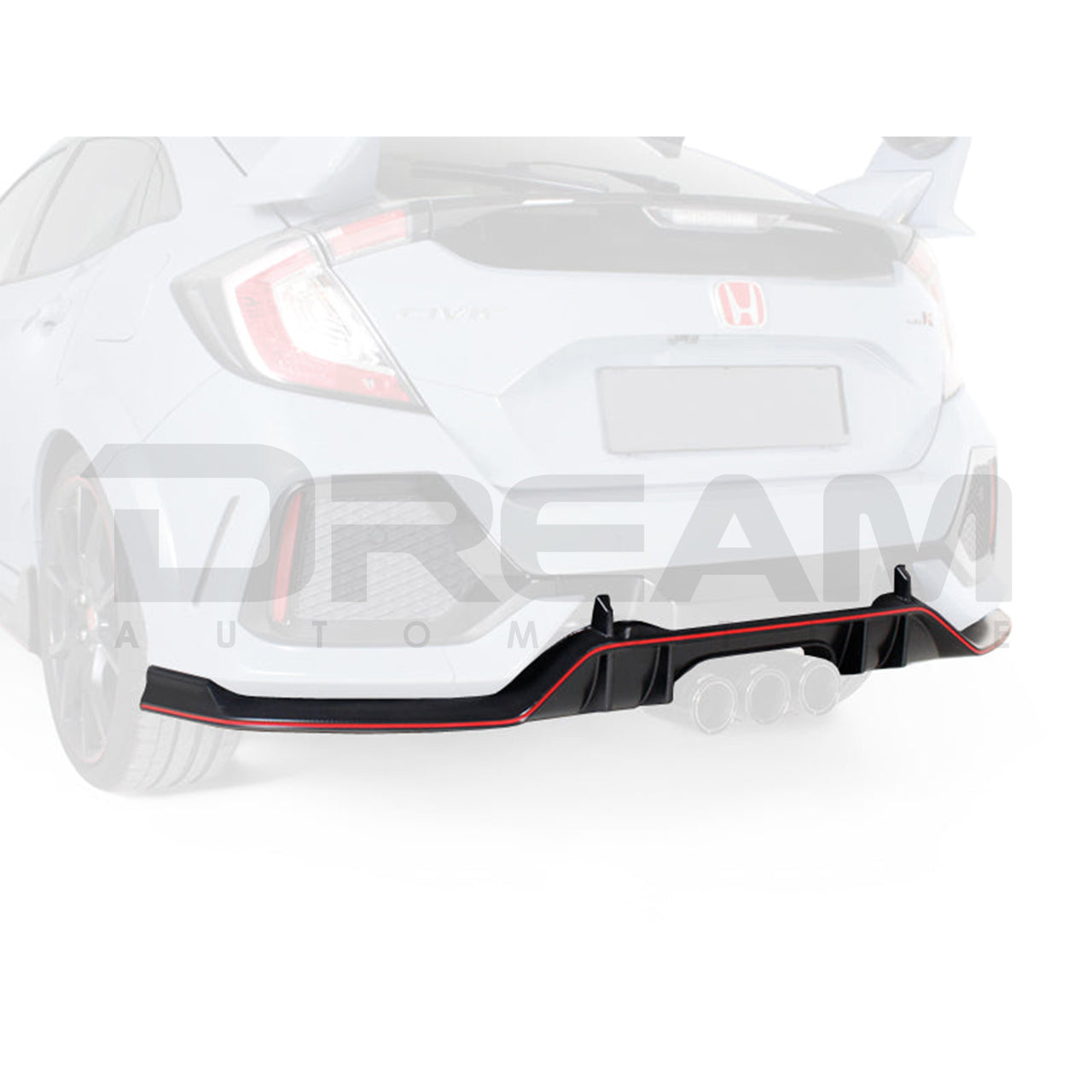 Genuine Honda | Rear Diffuser | Honda Civic Type R | FK8 2.0T K20C1 ...