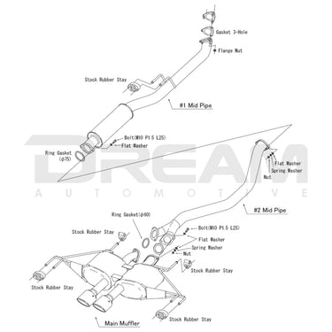 HKS | Legamax Sports Exhaust System | Honda Civic Type R | FL5 2.0T K20C1 | 2023+