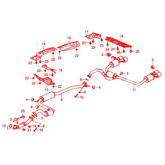 Genuine Honda | Underbody Exhaust Heatshield | Honda Civic Type R | FK2 ...