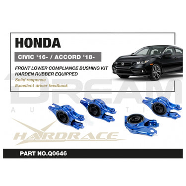 Hardrace Front Lower Arm Bush | Honda Civic Type R | FK8 K20C1 2.0T | 2017+