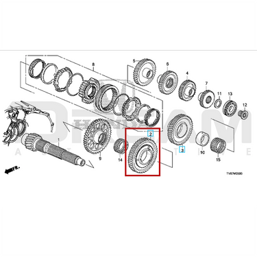 Genuine Honda | Countershaft Low Gear | Honda Civic Type R | FK2/FK8 2.0T K20C1 | 2015-2021