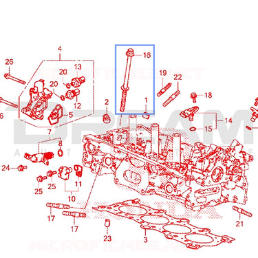 Genuine Honda | Cylinder Head Bolts | Honda Civic Type R | 2.0T K20C1 | 2015+