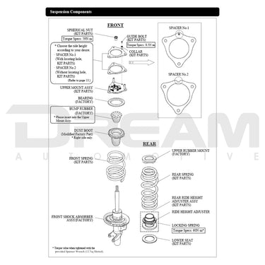 HKS | Hipermax Touring Height Adjustable Kit | Honda Civic Type R | FL5 2.0T K20C1 | 2023+