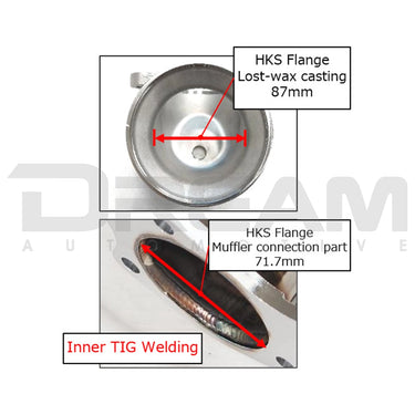 HKS | High Flow Sports-Cat Downpipe | Honda Civic Type R | FK8/FL5 2.0T K20C1 | 2017+