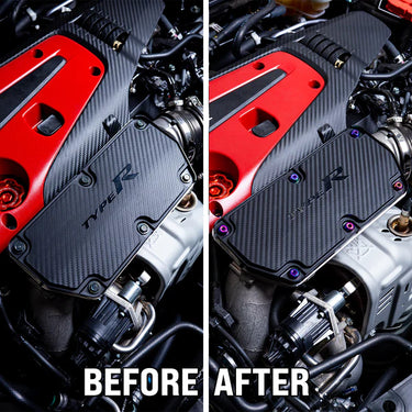 Dress Up Bolts  | Titanium Inlet Pipe Cover Hardware Kit | Honda Civic Type R | FL5 2.0 K20C1 | 2023+