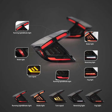HiRev Sports | LED Tail Lights V5 | Honda Civic Type R | FK8 2.0T K20C1 | 2017-2021
