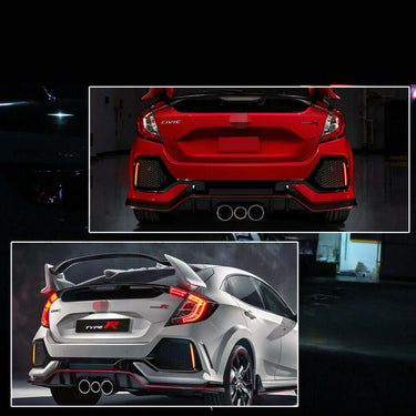 HiRev Sports | V1 Rear Bumper LED Reflectors | Honda Civic Type R | FK8 / FK2 2.0T K20C1 | 2015-2021