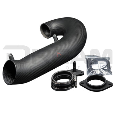 J's Racing | FL5 Matte Carbon Eventuri Turbo Tube | Honda Civic Type R | FL5 2.0T K20C1 | 2023+