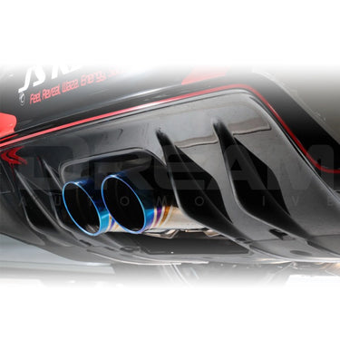 J's Racing | ZX Full Titanium Axle Back Exhaust System | Honda Civic Type R | FL5 2.0T K20C1 | 2023+
