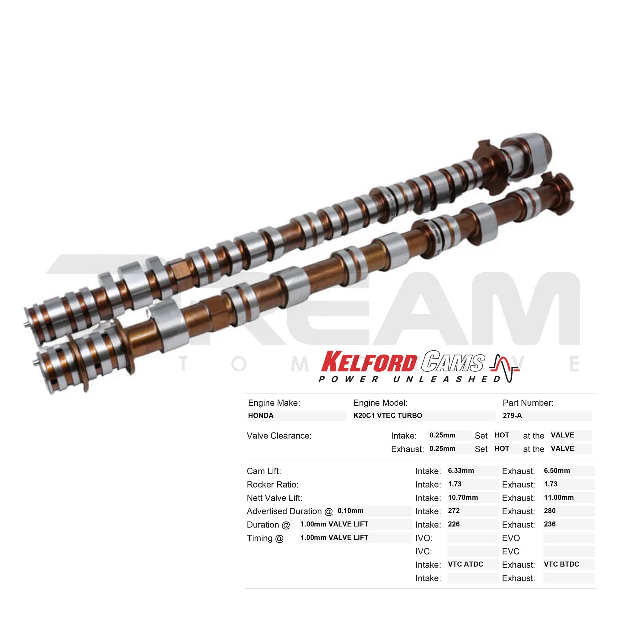Kelford Cams | Upgrade Camshaft | Honda Civic Type R | K20C1 | 2015 ...