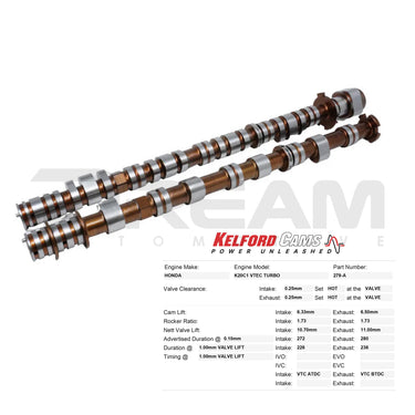 Kelford Cams | Upgrade Camshaft | Honda Civic Type R | K20C1 | 2015+
