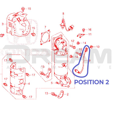 Genuine Honda |  Lambda O2 Sensor | Honda Civic Type R | FK2/FK8 2.0T K20C1 | 2015-2022