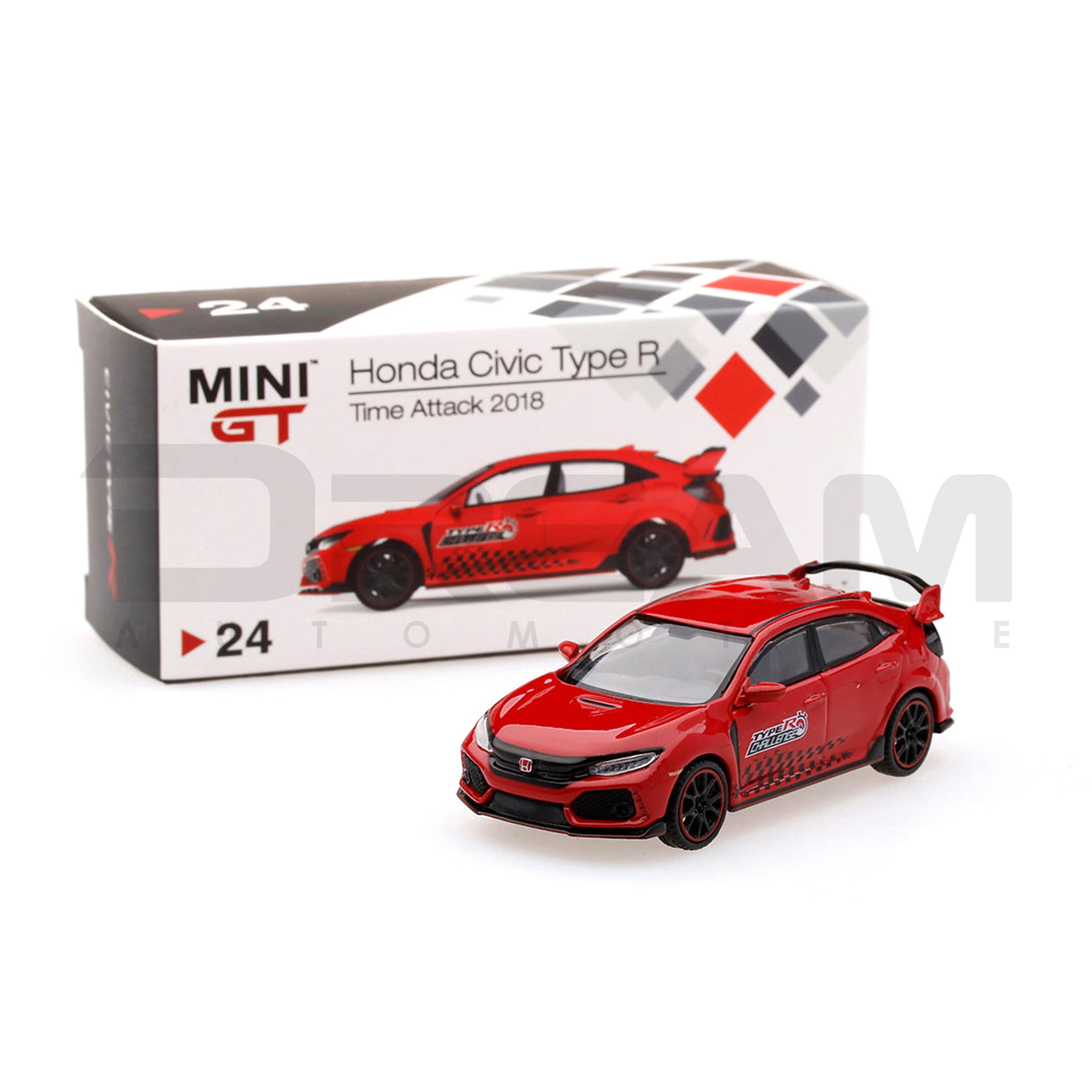 Mini GT | 1:64 Honda Civic Type R | FK8 | Rallye Red Time Attack ...