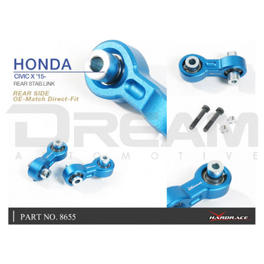 Hardrace | Rear Adjustable Stabiliser Links | Honda Civic Type R | FK8/FL5 2.0T K20C1 | 2017+