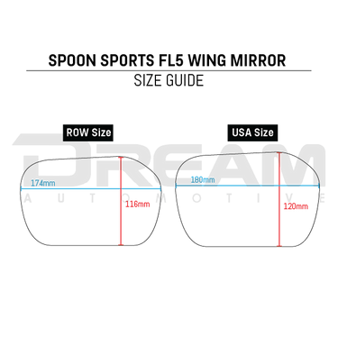 Spoon Sports | Blue Wide Door Mirror | Honda Civic Sport/Type R | FL5 2.0T K20C1 | 2023+