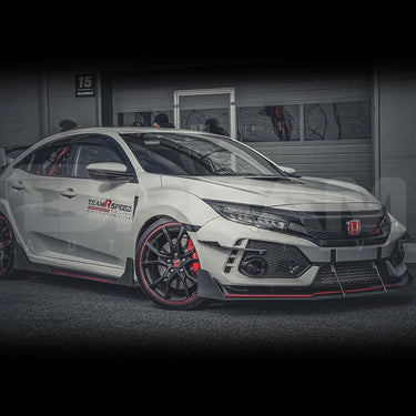 TeamRspeed | 500RR Full Splitter and Diffuser Kit | Honda Civic Type R | FK8 2.0T K20C1 | 2017-2022