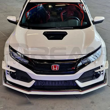 TeamRspeed | 500RR Full Splitter and Diffuser Kit | Honda Civic Type R | FK8 2.0T K20C1 | 2017-2022