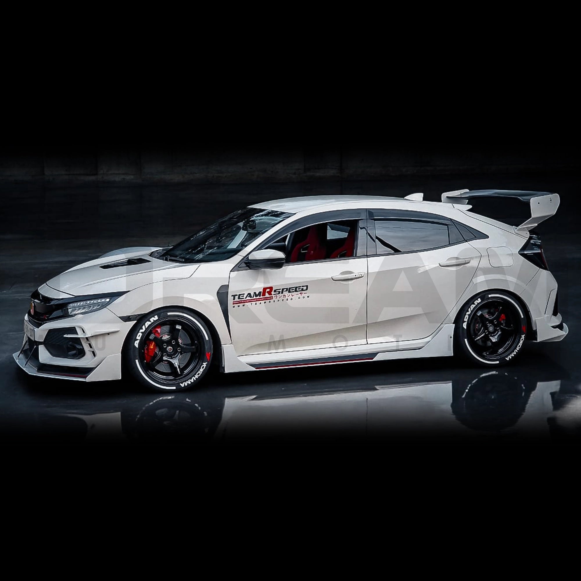 TeamRspeed | 500RR Full Splitter and Diffuser Kit | Honda Civic Type R ...