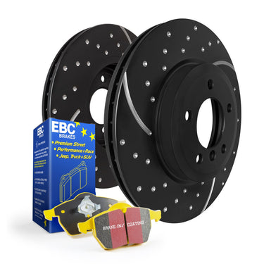 EBC Brakes | Rear Disc and Pad Kit | Honda Civic Type R | FK2 2.0T K20C1 | 2015-2016