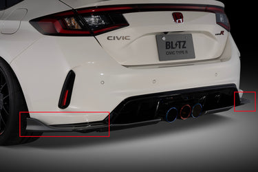Blitz | Aero Speed R Rear Side Diffuser | Honda Civic Type R | FL5 2.0T K20C1 | 2023+