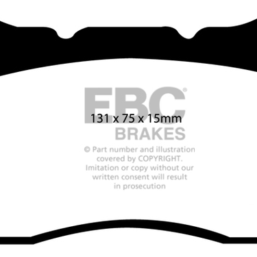 EBC Brakes | Bluestuff NDX Front Brake Pads | Honda Civic Type R | 2.0T K20C1 | 2015+