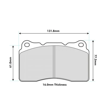 PBS | ProRace Front Brake Pads | Honda Civic Type R | 2.0T K20C1 | 2015+