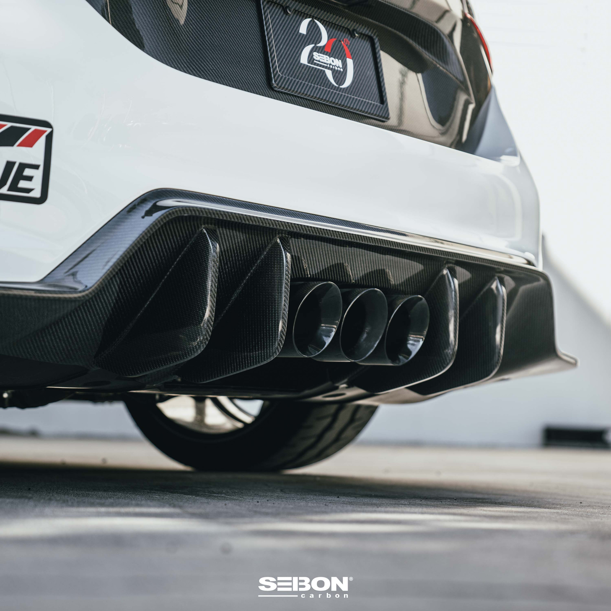 Seibon Carbon | MB-Style Carbon Fibre Rear Diffuser | Honda Civic Type ...