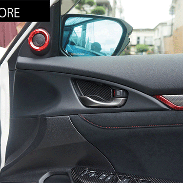Axis | Carbon Inner Door Handle Surround | Honda Civic Type R | FK8 2.0T K20C1 | 2017-2021