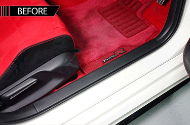 Axis | Carbon Fibre Scuff Plate Cover | Honda Civic Type R | FL5 2.0T K20C1 | 2023+