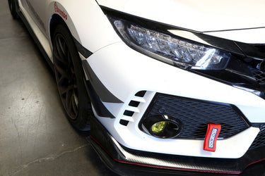 APR Performance Carbon Front Bumper Canards | Honda Civic Type R | FK8 2.0T K20C1 | 2017+